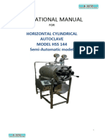 HORIZONTAL AUTOCLAVE USER MANUAL With Vacuum Pump