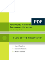 A N & R R: Symptotic Otations Ecurrence Elations