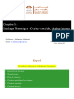 Chapitre 5 - Stockage Thermique - Module-Stockage Des Énergies