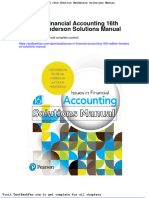 Full Download Issues in Financial Accounting 16th Edition Henderson Solutions Manual