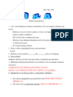 Exercises - Chapter 3 - Reference and Inference