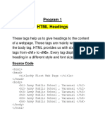 HTML PRACTICAL New