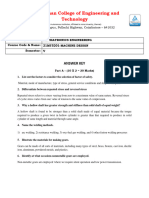 Machine Design Answer Key