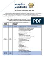 Cronograma E Conteúdos Da Recuperação Anual - 9Mb