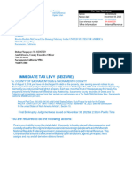 Affidavit of Levy and Tax Discharge COUNTY of SACRAMENTO