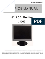 AOC Service Manual HP L1506 TSU15AK A00 Monitor LCD