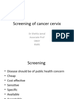 Screening of Cancer Cervix