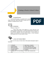 Chapter 10 - Creating A Positive School Culture - TVET Module - EDUC 212B