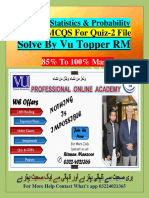 STA301 Quiz-2 File by Vu Topper RM