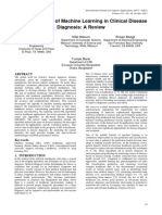 The Significance of Machine Learning in Clinical Disease Diagnosis: A Review