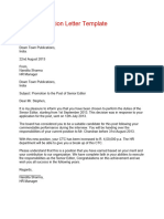 Sales Promotion Letter Template