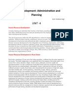 Rural Development - UNIT 4