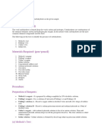 Experiment To Test The Presence of Carbohydrate