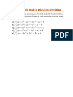 Ejercicios de Doble División Sintética