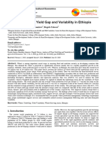 Analysis of Wheat Yield Gap and Variabil