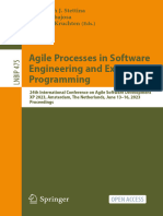 Agile Processes in Software Engineering and Extreme Programming