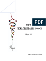 Sesión 5: Teoría de Sistemas en Ecología