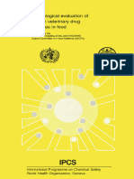 Toxicological Evaluation of Certain Veterinary Drug Residues in Food 49