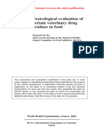 Toxicological Evaluation of Certain Veterinary Drug Residues in Food 53