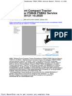 Bobcat Front Compact Tractor Snowblower Fsb49 Fsb62 Service Manual 7420121 10 2020