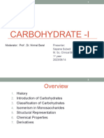 Carbohydrates - I SAPANA