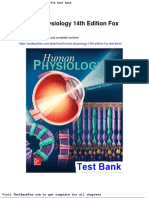 Human Physiology 14th Edition Fox Test Bank