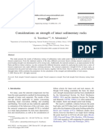 Considerations On Strength of Intact Sedimentary Rocks