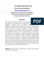 Single Phase Inductive Load