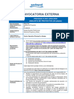 CONVOCATORIA EXTERNA 2431-2433-2434 ANALISTA DE PROYECTOS - EEPre-GPO