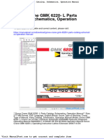 Grove Crane GMK 6220 L Parts Catalog Schematics Operation Manual