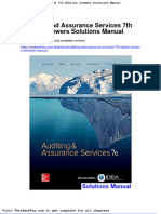 Auditing and Assurance Services 7th Edition Louwers Solutions Manual