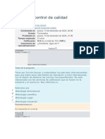 Normas y Control de Calidad Examen Sexto Parcial (Segunda Vuelta)