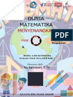 Modul Ajar Matematika - DUNIA MATEMATIKA MENYENANGKAN FASE A KELAS 1 - Fase A