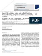 Rapid T2-Weighted Turbo Spin Echo MultiVane Brain MRI Using Compressed SENSE A Qualitative Analysis