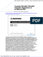 Mitsubishi Forklift Fb16nt Fb18nt Fb20nt Schematic Operation Maintenance Manual en