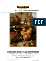 GK 780 - A Chicken, Doves (1) - Pigeons and Duckings