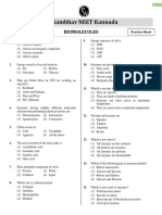 BIOMOLECULES - Practice Sheet - Sambhav NEET Kannada 2