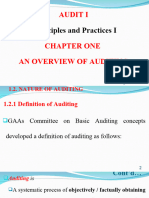 Chapter 1 Overview of Auditing