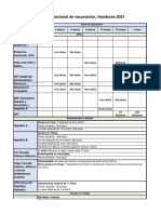 HONDURAS - Esquema de Vacunación PAI 2021