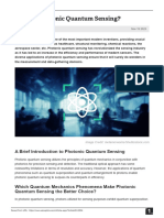 What Is Photonic Quantum Sensing