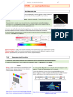 COURS Les Spectres Lumineux
