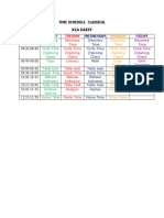 Time Schedule k1 A Daisy