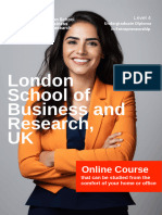 Level 4 Diploma in Entrepreneurship - Delivered Online by LSBR, UK