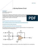 Design Opamp Summer Circuit