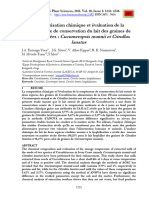 Caractérisation Chimique Et Évaluation de La Température de Conservation Du Lait Des Graines de Cucurbitacées