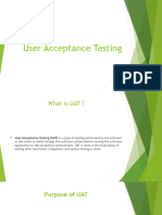 User Acceptance Testing