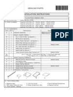 Installation Instructions: Genuine Parts