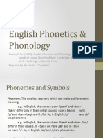 English Phonetics Phonology