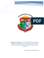 Proyecto Transversal Uso Tiempo Libre y Estilos Saludables