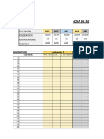 Hoja de Registro Evaluaciones y Calificaciones